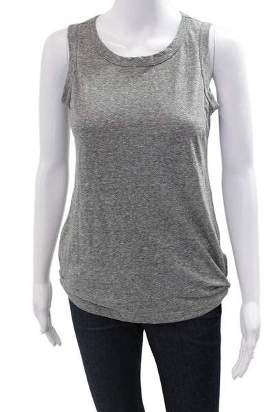 Current/Elliott Womens Jersey Tank Gray Modal Blend Crewneck Size 0