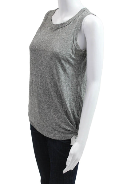 Current/Elliott Womens Jersey Tank Gray Modal Blend Crewneck Size 0
