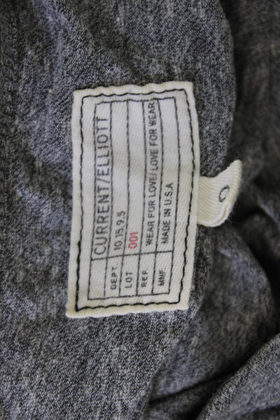 Current/Elliott Womens Jersey Tank Gray Modal Blend Crewneck Size 0