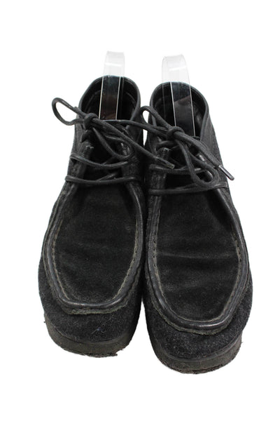 Proenza Schouler Womens Lace Up Ankle Boots Shoes Black Size 7