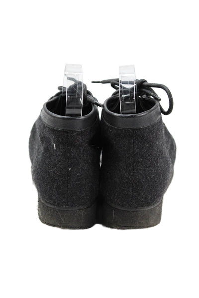 Proenza Schouler Womens Lace Up Ankle Boots Shoes Black Size 7