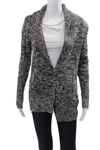J Crew Women Dark Gray Wool Cardigan Button Long Sleeve Size S