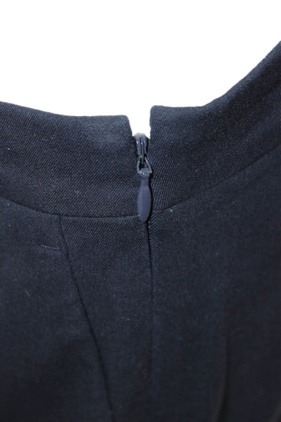 J Crew Womens Ankle Dress Pants Dark Blue Size 4 Tall