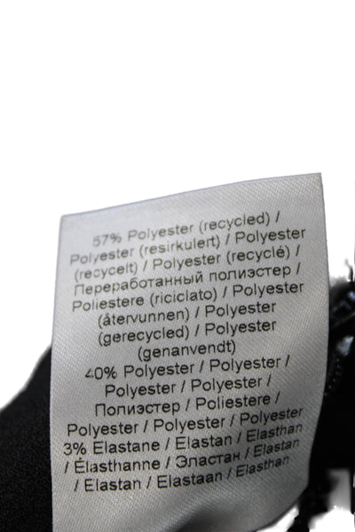 Ganni Women Bermuda Shorts Black Buckle Size 36