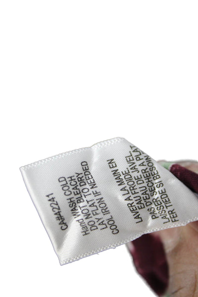 YFB Women Maxi Slip Dress Brown V Neck Bohemian Rayon Size S