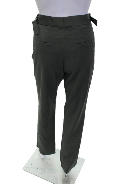 COS Women Dress Pants Dark Gray 100% Wool Hook & Eye Inseam 30 Size 8