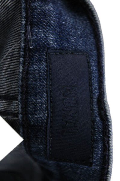 Koral Womens Bootcut Jeans Dark Blue Size 28