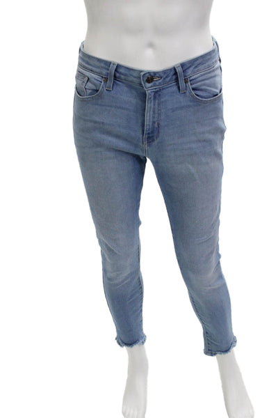 Just Black Women Ankle Skinny Light Blue Jeans Button Fly Size 30