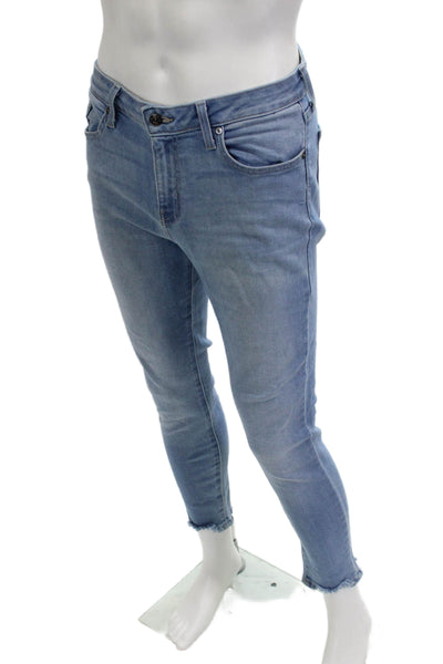 Just Black Women Ankle Skinny Light Blue Jeans Button Fly Size 30