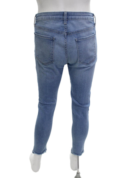 Just Black Women Ankle Skinny Light Blue Jeans Button Fly Size 30