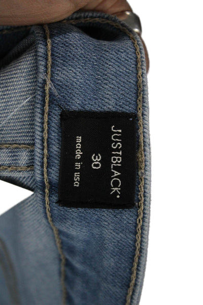 Just Black Women Ankle Skinny Light Blue Jeans Button Fly Size 30