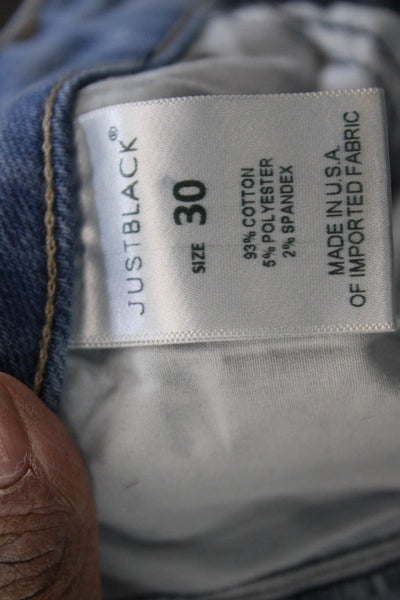 Just Black Women Ankle Skinny Light Blue Jeans Button Fly Size 30