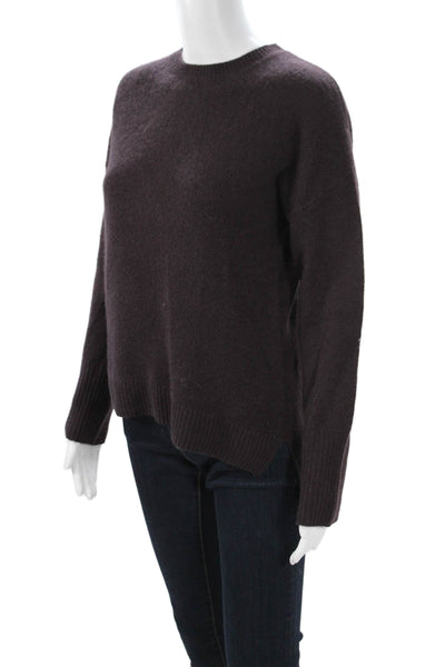 Aqua Cashmere Women Cashmere Pullover Dark Gray Crewneck Sweater Size XS