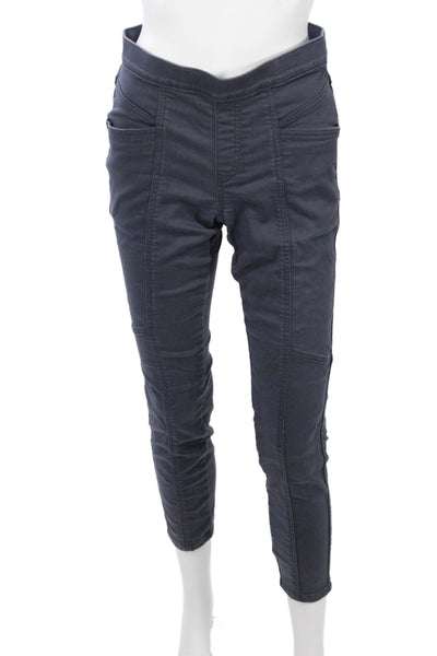 prAna Womens Dark Gray Cropped Ankle Pants Organic Cotton Blend Size 4
