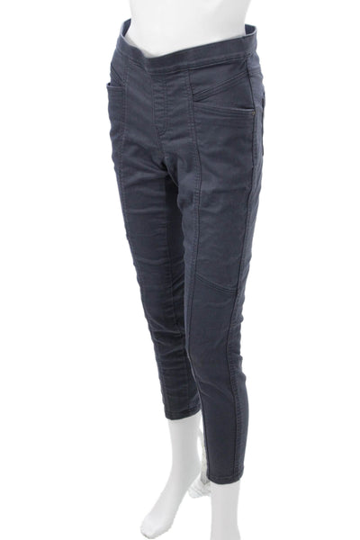 prAna Womens Dark Gray Cropped Ankle Pants Organic Cotton Blend Size 4