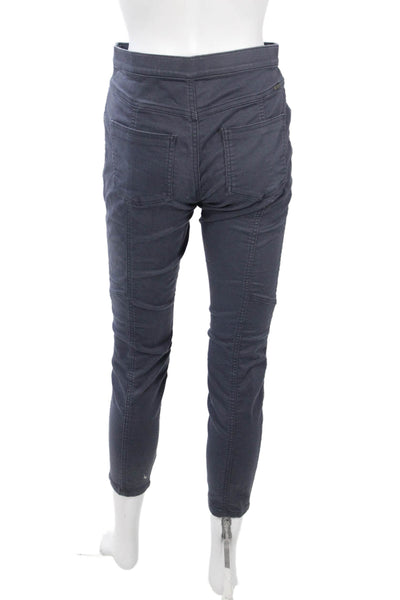 prAna Womens Dark Gray Cropped Ankle Pants Organic Cotton Blend Size 4