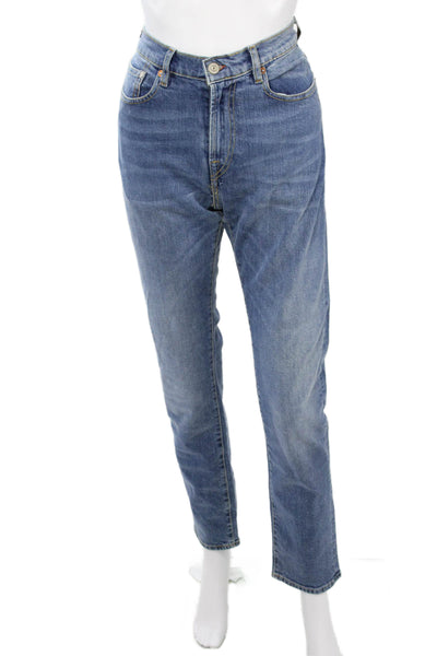 PS Paul Smith Women Mom Straight Jeans Blue Size 31