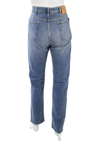 PS Paul Smith Women Mom Straight Jeans Blue Size 31