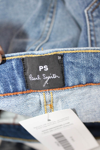 PS Paul Smith Women Mom Straight Jeans Blue Size 31