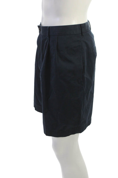 Brooks Brothers Mens Chino Shorts Dark Blue 100% Cotton Button Size 40
