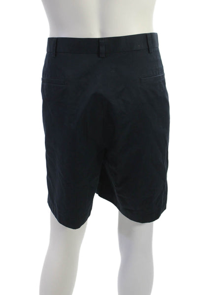 Brooks Brothers Mens Chino Shorts Dark Blue 100% Cotton Button Size 40