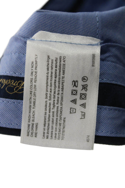 Brooks Brothers Mens Chino Shorts Dark Blue 100% Cotton Button Size 40