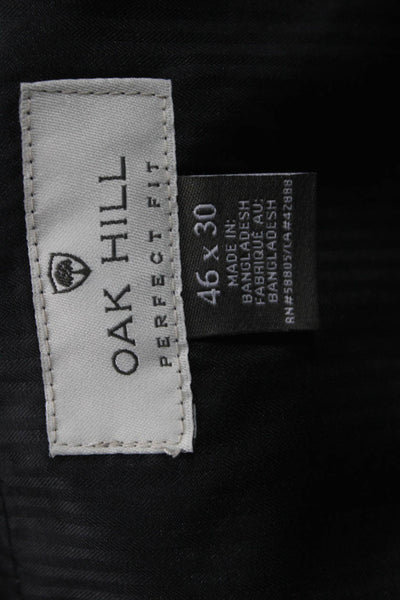 Oak Hill Mens Gray Dress Pants Big & Tall Inseam 30 Size 46