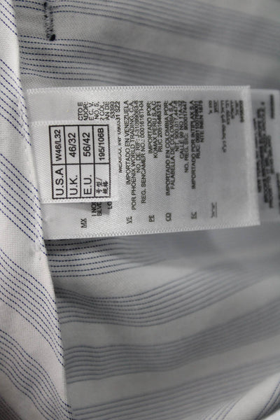 Reda Mens Dark Blue Dress Pants Button Front Classic Size 46