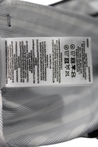 Reda Mens Dark Blue Dress Pants Button Front Classic Size 46