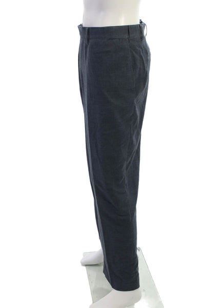 Oak Hill Mens Dress Pants Dark Gray Polyester Blend Size 46