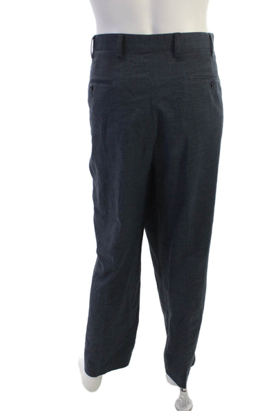 Oak Hill Mens Dress Pants Dark Gray Polyester Blend Size 46
