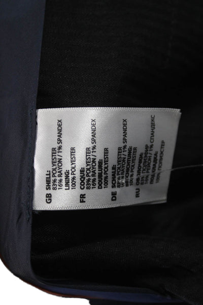 Oak Hill Mens Dress Pants Dark Gray Polyester Blend Size 46