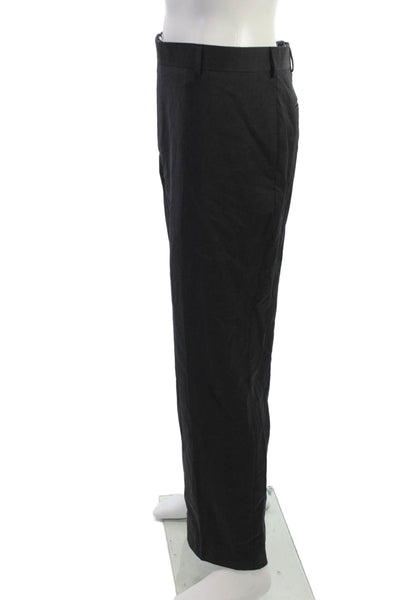 Brooks Brothers Mens Dress Pants Black Wool Size 46