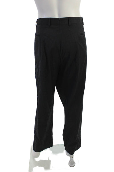 Brooks Brothers Mens Dress Pants Black Wool Size 46