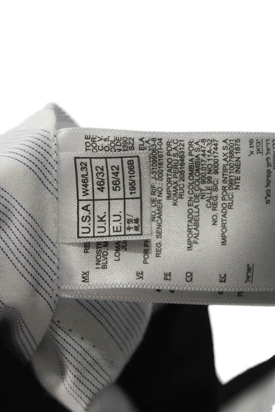 Brooks Brothers Mens Dress Pants Black Wool Size 46