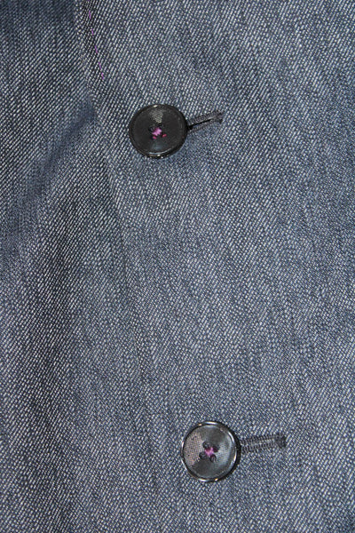 Ted Baker London Mens Herringbone Blazer Dark Gray Collared Button Size 40
