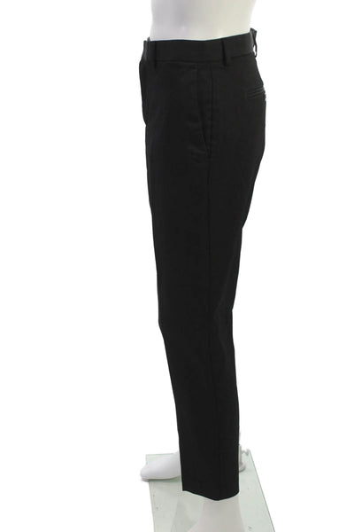 Perry Ellis Mens Dress Pants Black Button 98% Polyester 2% Elastane Size 32