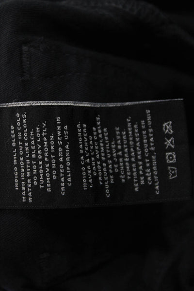 J Brand Mens Straight Jeans Black Button Cotton Stretch Size 31