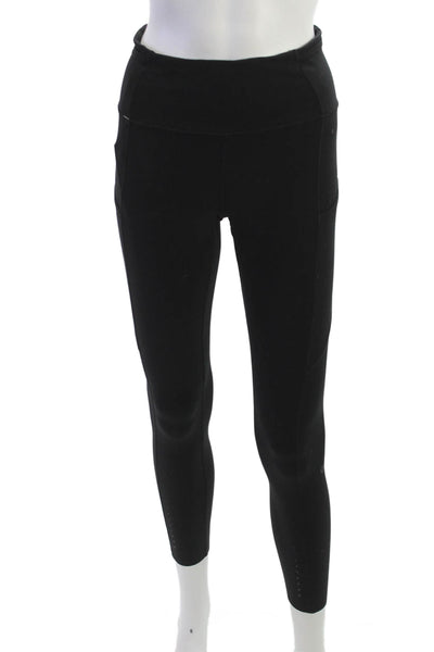 Lululemon Womens Ankle Jeggings Black Nylon Blend Size S