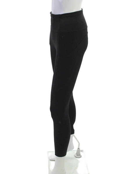 Lululemon Womens Ankle Jeggings Black Nylon Blend Size S