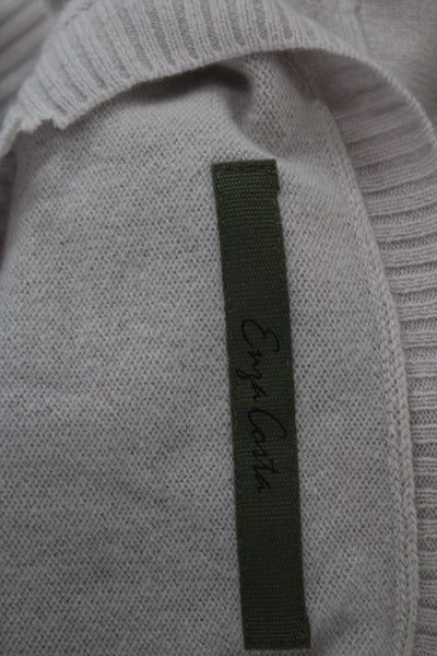 Enza Costa Womens Beige Wool Cashmere Sweater Dress Long Sleeve Size XS