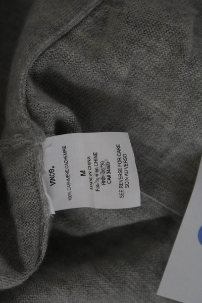 Vince Women Sleeveless Cashmere Sweater Gray Size M
