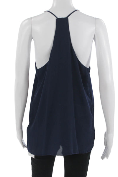 Karlie Women Dark Blue V-Neck Polyester Camisole Size L