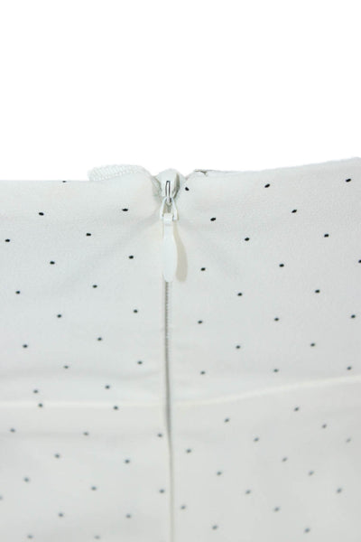 Alexis Womens Sleeveless Polka Dot Square Neck Jumpsuit White Size XL