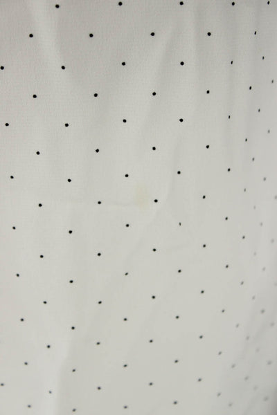 Alexis Womens Sleeveless Polka Dot Square Neck Jumpsuit White Size XL