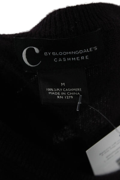 C by Bloomingdales Women Purple Cashmere Pullover Crewneck Size M