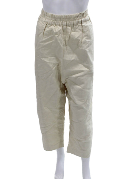 A Piece Apart Womens Cropped Beige Pants Size XL