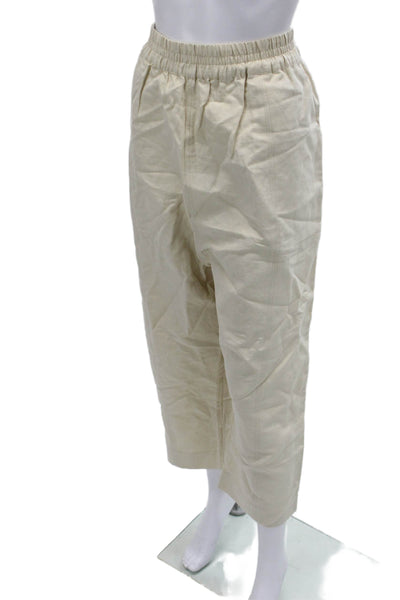 A Piece Apart Womens Cropped Beige Pants Size XL