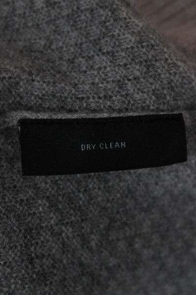 C by Bloomingdales Womens Cashmere Cardigan Gray V-Neck Button Size XS