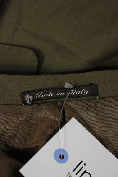 Canali Mens Classic Brown Pure Wool Suit Jacket Collared Button Size 52